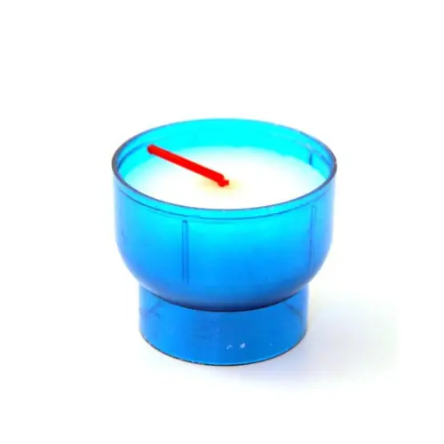 6 Bougies votive bleues