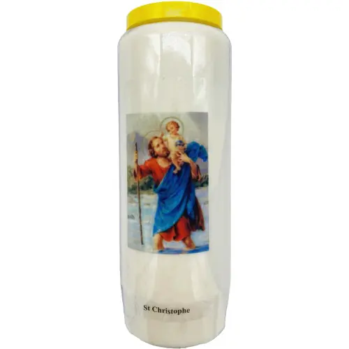 Bougie de neuvaine Saint Christophe