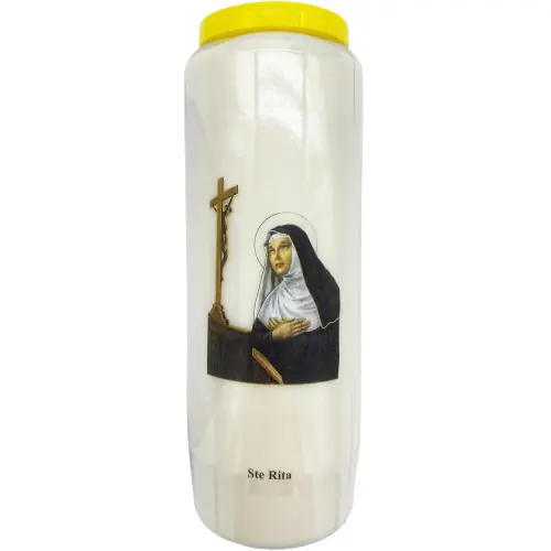 Bougie de neuvaine Sainte Rita