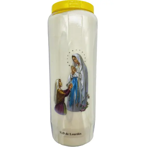 Bougie de neuvaine Notre Dame de Lourdes