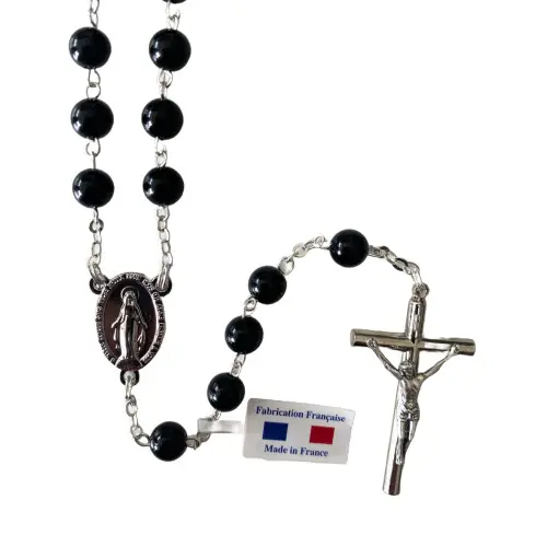 Chapelet agate noire