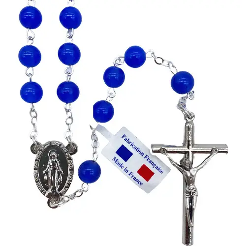 Chapelet agate bleue
