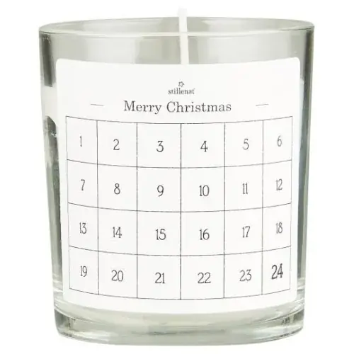 Bougie de l'Avent en verre