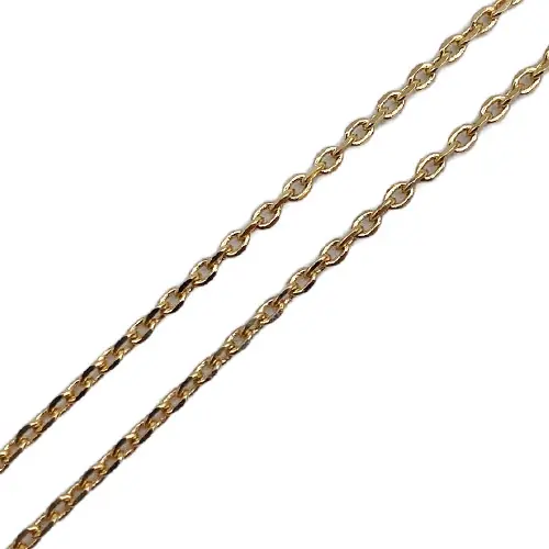 Chaine de cou - chainette - en plaqué or 50cm