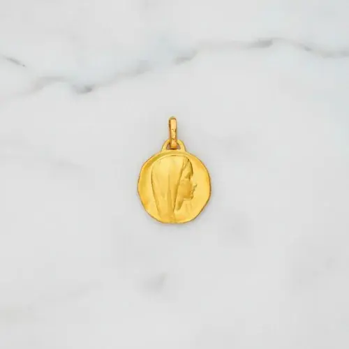 Médaille ronde Vierge Marie - OR - 1.55 grammes