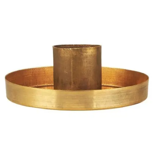 Bougeoir en laiton doré - diamètre 2.2cm