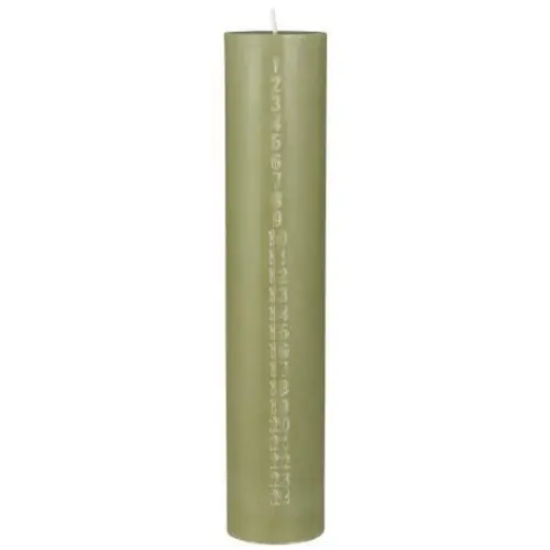 Cierge de l'Avent numérotée - Vert - 30cm