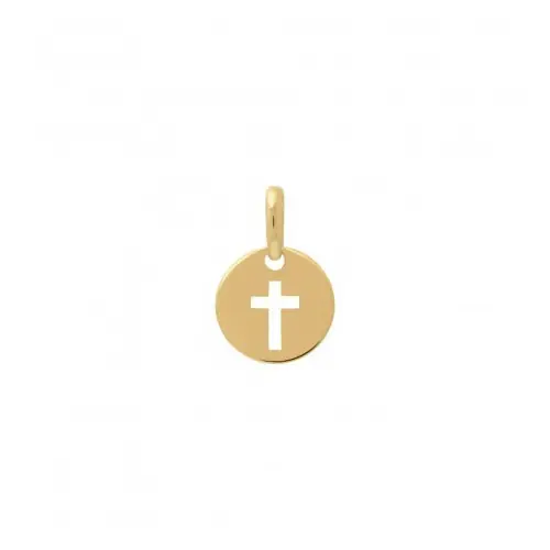 Médaille en Plaqué Or avec Croix Découpée