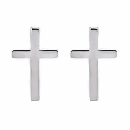 Boucles d'Oreilles en Croix Argent