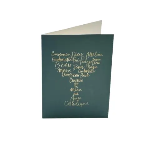 Carte Double Au fil des mots - Calice