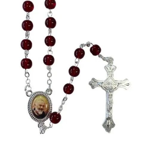 Chapelet Padre Pio + étui