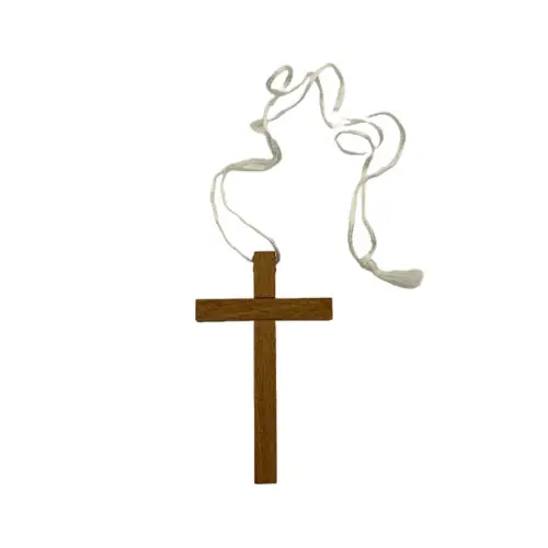 Croix Aube en bois avec cordon