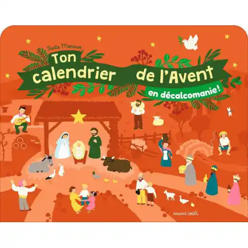 Calendrier de l'Avent en décalcomanie - Le chemin des petits