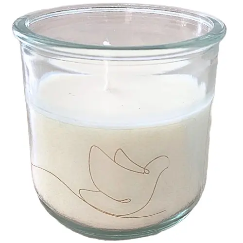 Bougie en verre 100% recyclé - SYMBOLES EMANY