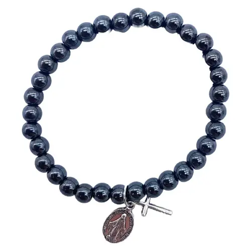 Bracelet en pierre Hematite - 6mm