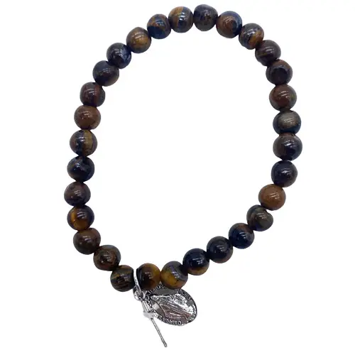 Bracelet en pierre Oeil de Tigre - 6mm