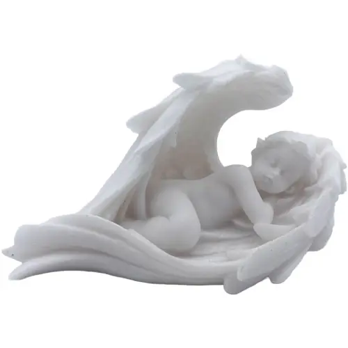 Statue albâtre - 4cm - ANGELOT
