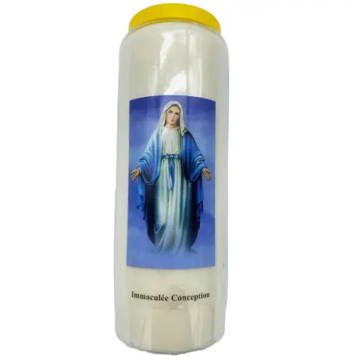 Bougie de neuvaine Immaculée Conception