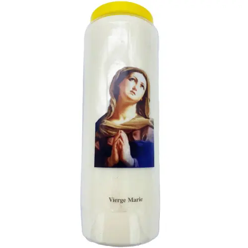 Bougie de neuvaine Vierge Marie