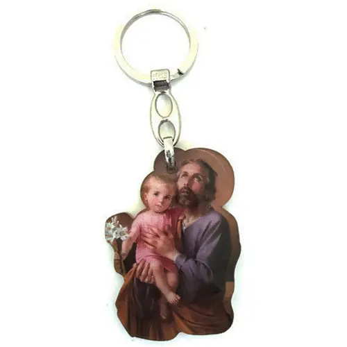 Porte-clés saint-Joseph en PVC