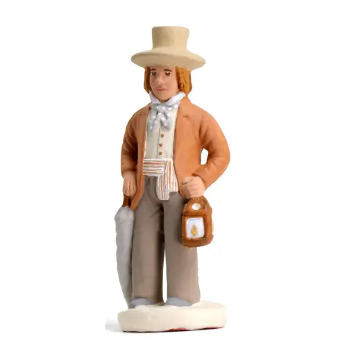 Santon Monsieur le Maire - Arterra - 7cm - Blanc