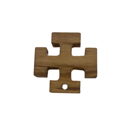 Croix Scout en bois d'olivier - 2.5cm