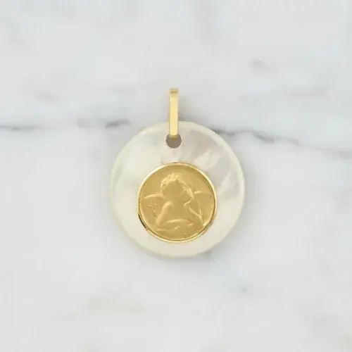 Médaille Ange nacre - OR
