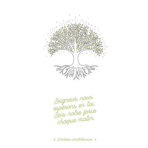 kit de 3 Cartes doubles condoléances - KIT 1