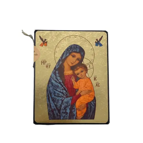 ICONE RELIGIEUSE OR - 9.5x12- Vierge de la lumière