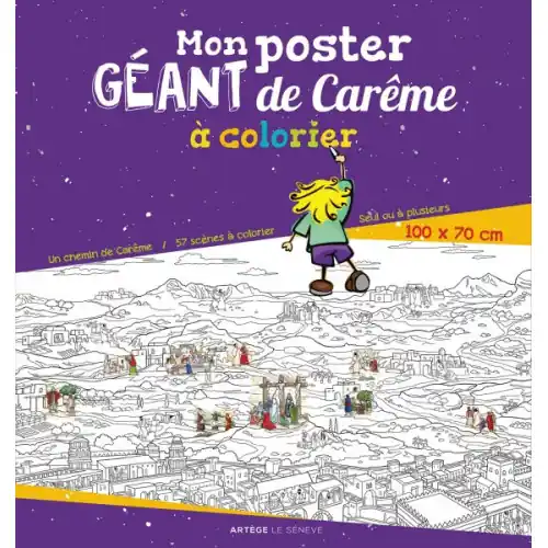 Mon poster géant de Carême à colorier