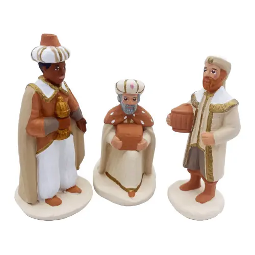 3 Rois mages - Arterra - 7cm - blanc