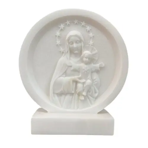 Cadre en albâtre - Vierge mère