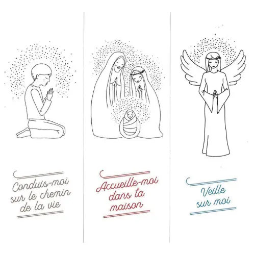 Signets de Communion – Collection "Au fil de la plume" (Lot de 12)