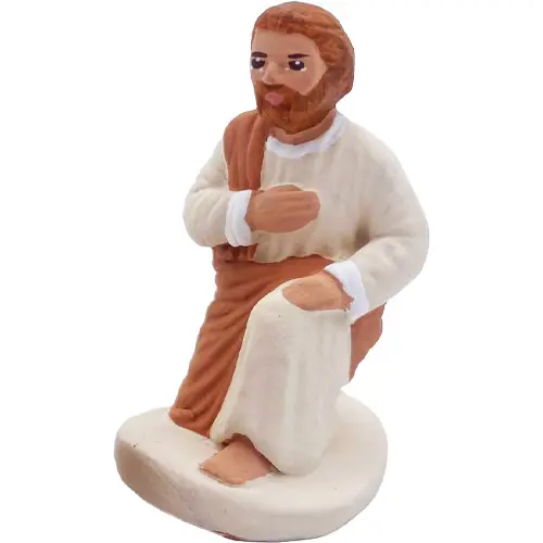 Joseph à genou - Arterra - 7cm - blanc