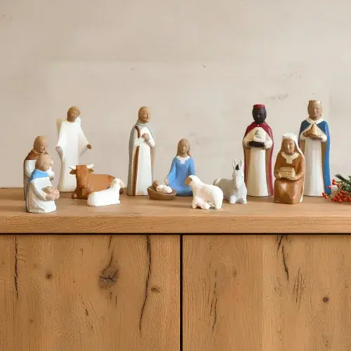 Crèche Nuit de Lumière - 11 personnages