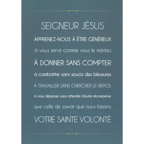 Carte Prière Scout