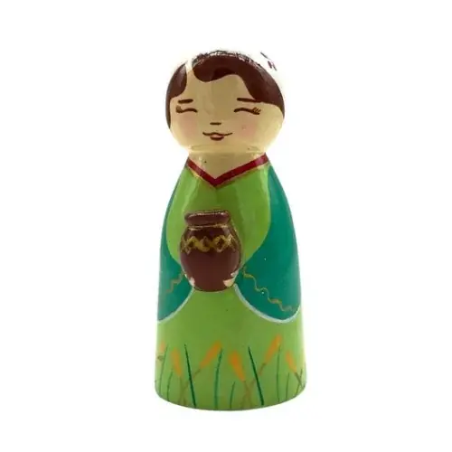 Ruth - Crèche de Noël en bois tourné