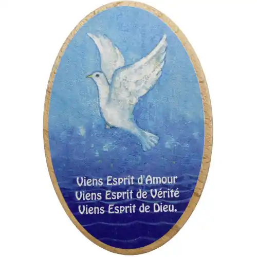 Maite Roche - cadre en bois "Esprit Saint"