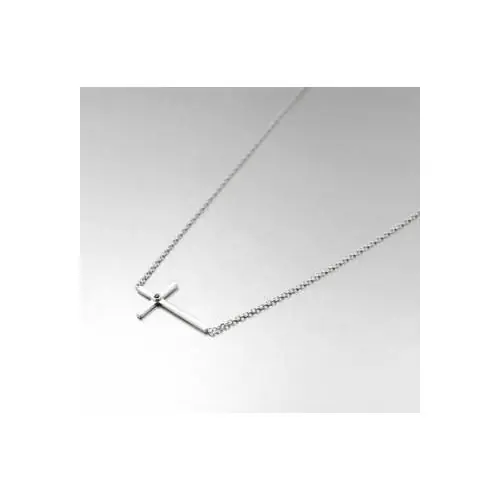 Chaine de cou avec croix argent