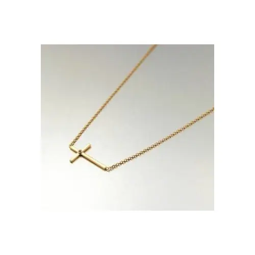 Chaine de cou avec croix plaqué or