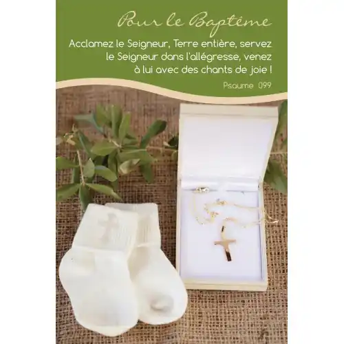 6 Cartes Doubles "nature" et versets bibliques - KIT04