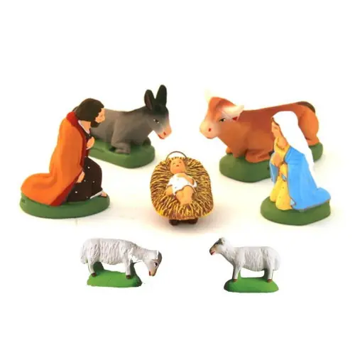 Crèche provençale Carbonel - Nativité 7 santons