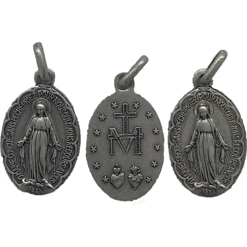 Lot de 10 Médailles Miraculeuse argenté