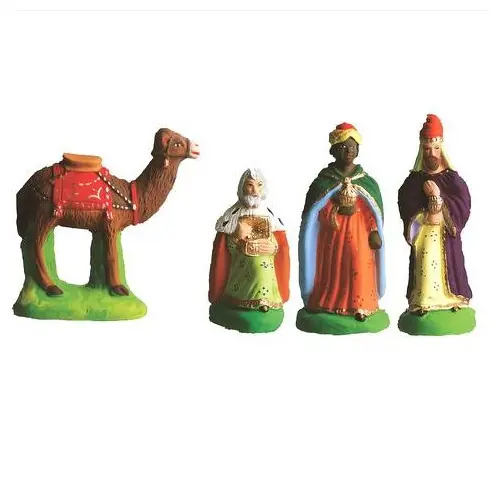 3 rois mages et un chameau - Santon Marcel Carbonel