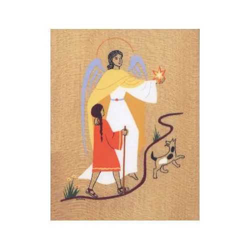 Cadre Ange Gardien fille - Venière