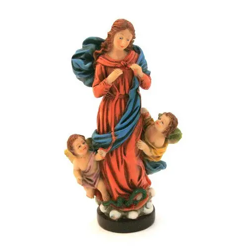 Statue Marie qui défait les noeuds 16cm