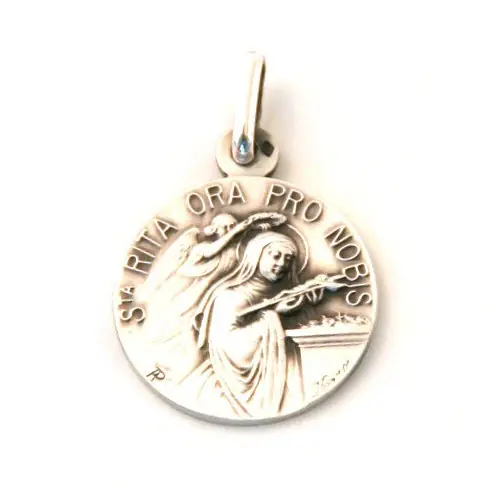 Médaille Sainte Rita - argent