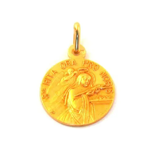 Médaille Sainte Rita - plaqué or