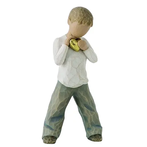 Statue Willow Tree - Coeur en Or