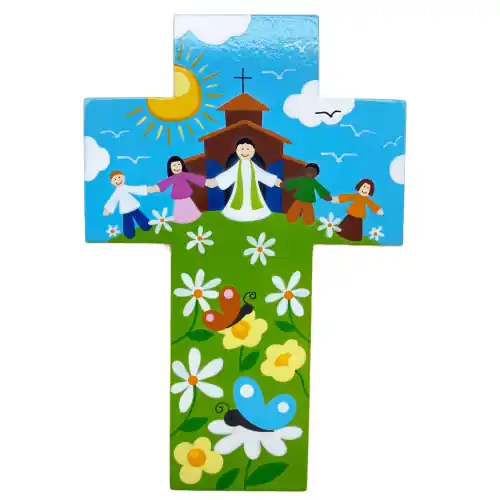 Croix Prêtre papillons